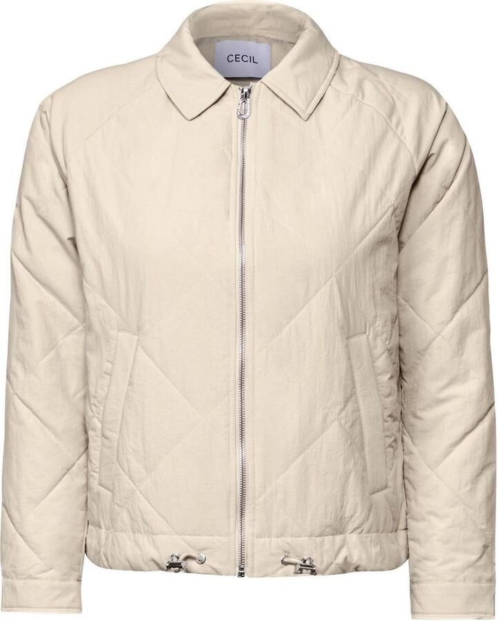 Cecil Gewatteerde jas met trekkoord zoom Beige Dames