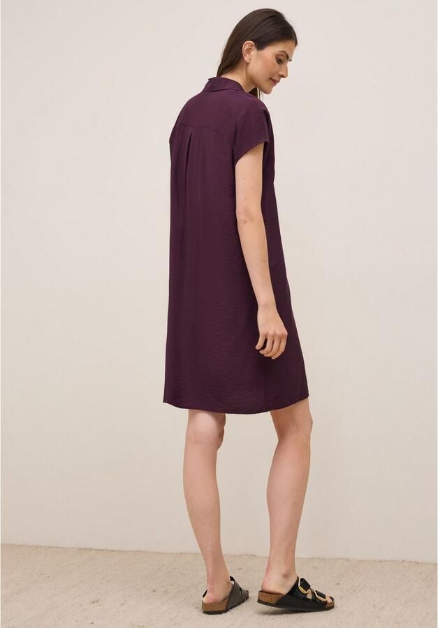 Cecil Jurk met overhemdkraag Zomerjurk in fijne structuurkwaliteit