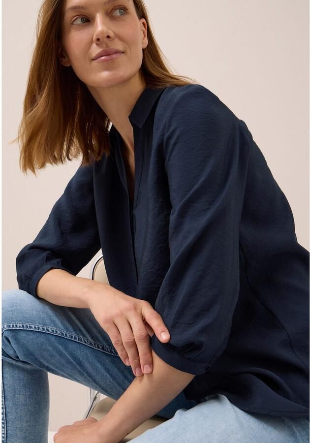 Cecil Klassieke blouse met een afgeronde zoom