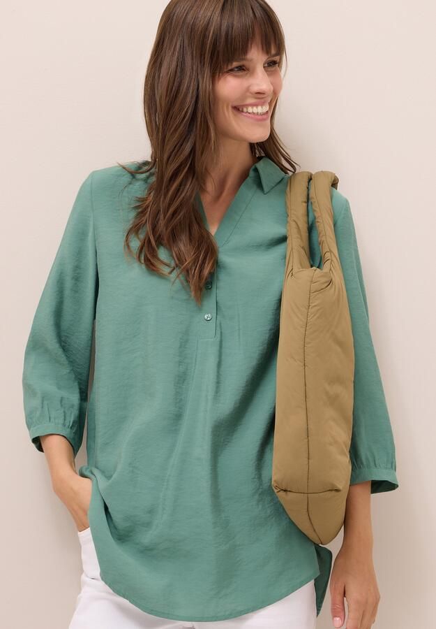 Cecil Klassieke blouse met een afgeronde zoom - Foto 7