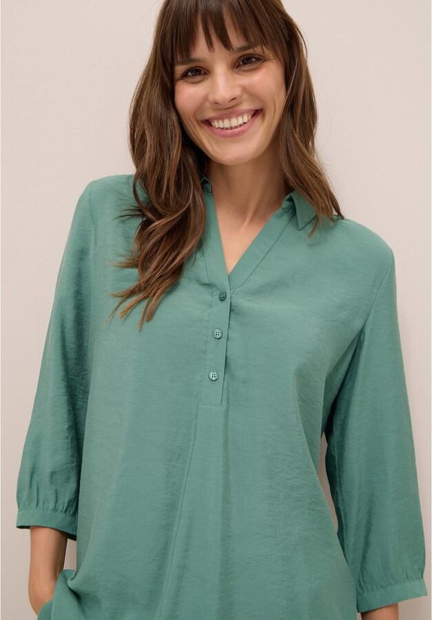 Cecil Klassieke blouse met een afgeronde zoom - Foto 3