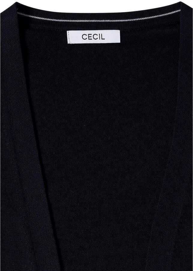 Cecil Lang vest zachte katoenmix
