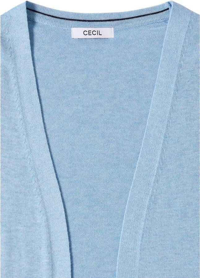 Cecil Lang vest zachte katoenmix