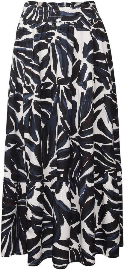 Cecil Maxirok met volants en grafisch patroon - Foto 4