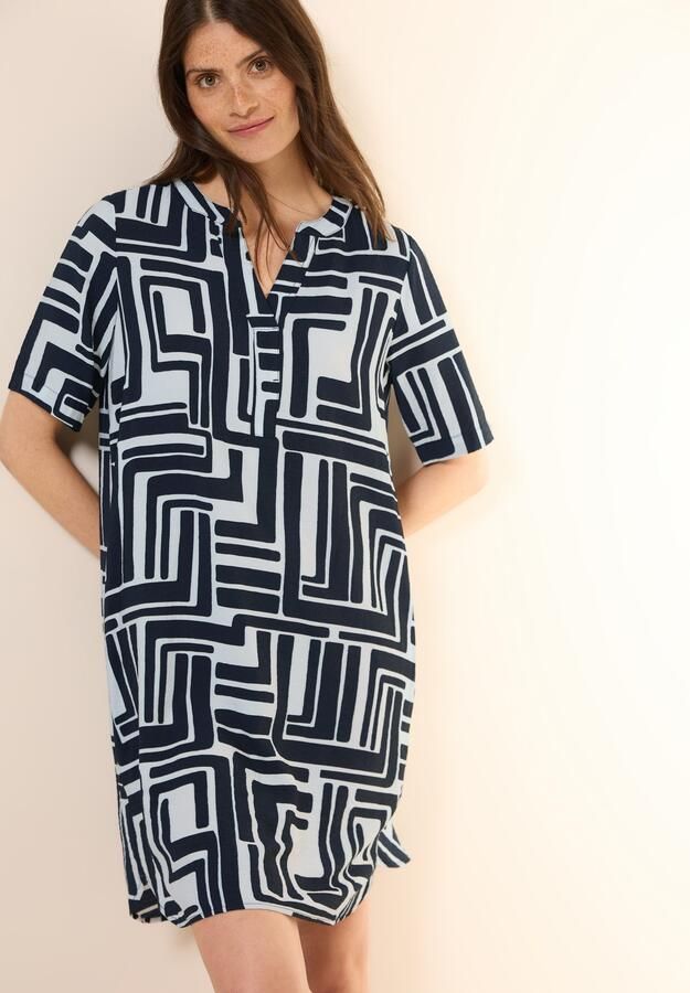 Cecil Midi-jurk 3 4-mouw met grafisch patroon - Foto 5