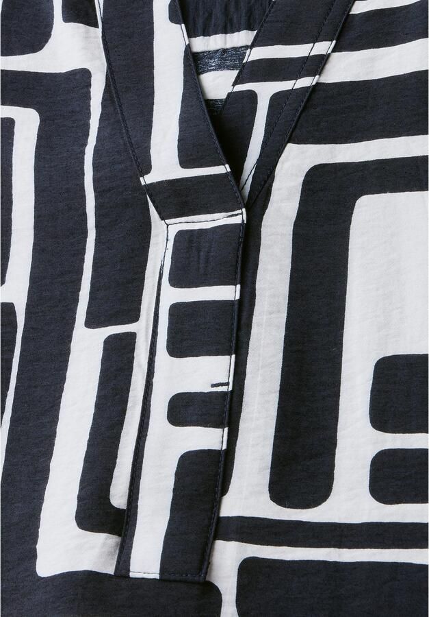 Cecil Midi-jurk 3 4-mouw met grafisch patroon - Foto 2