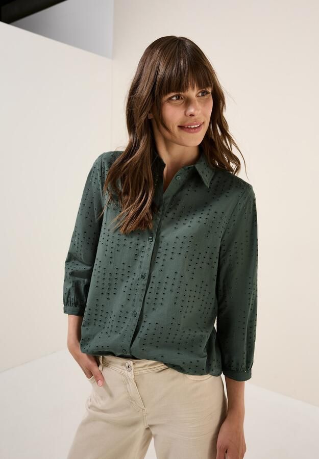 Cecil Overhemdblouse met broderie anglaise - Foto 6