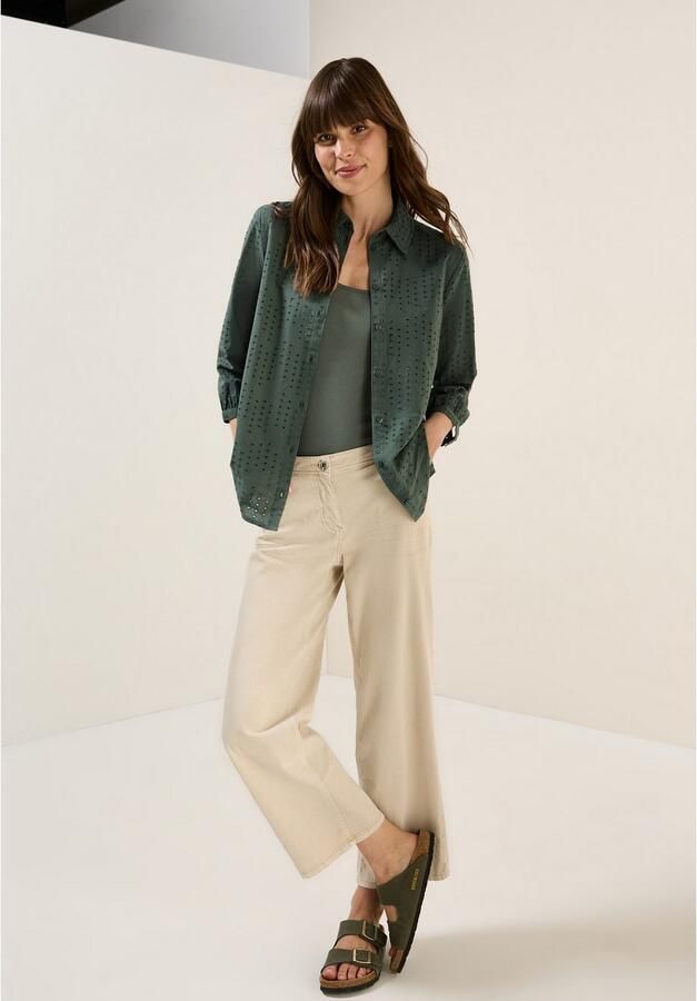 Cecil Overhemdblouse met broderie anglaise - Foto 4