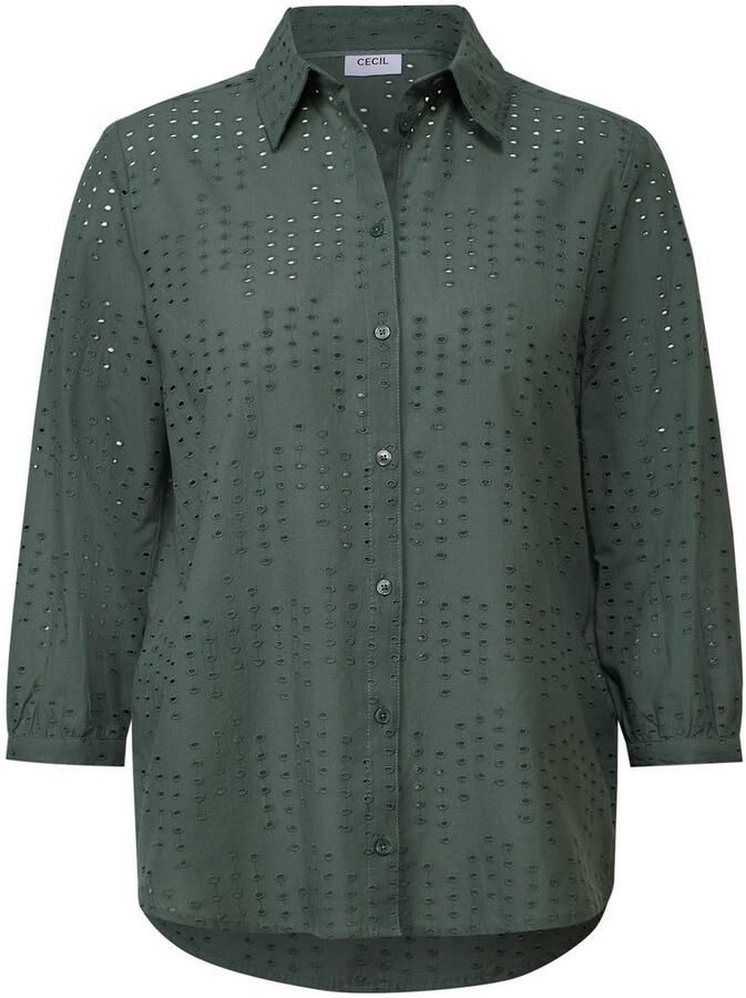 Cecil Overhemdblouse met broderie anglaise