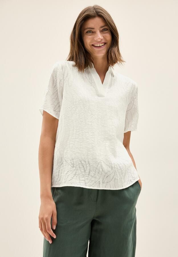 Cecil Overhemdblouse met lichte structuurpatroon - Foto 6