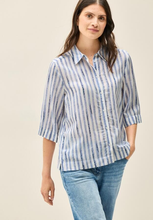 Cecil Overhemdblouse met streepdessin - Foto 6