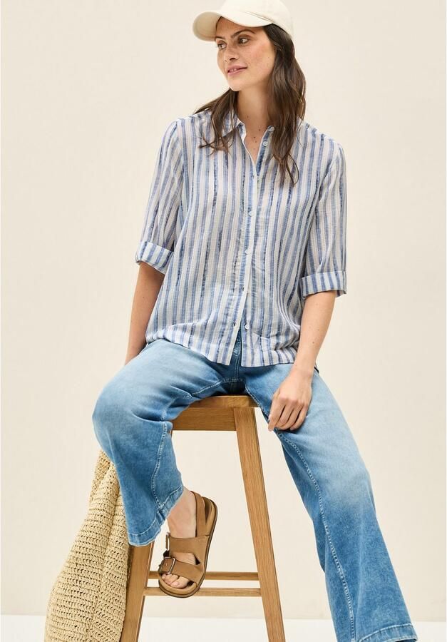 Cecil Overhemdblouse met streepdessin - Foto 5