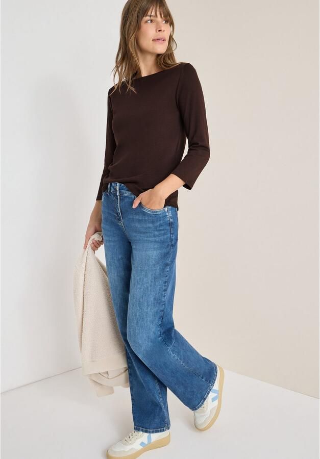 Cecil Shirt met 3 4 mouwen met boothals - Foto 5