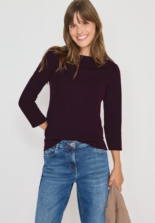 Cecil Shirt met 3 4 mouwen met boothals - Foto 7