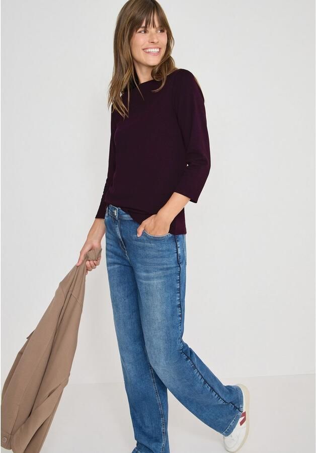 Cecil Shirt met 3 4 mouwen met boothals - Foto 4