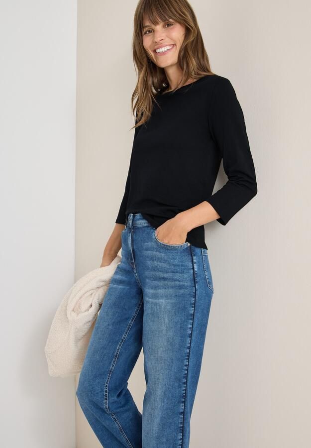 Cecil Shirt met 3 4 mouwen met boothals - Foto 6