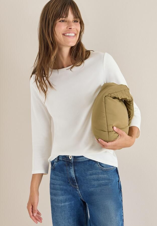 Cecil Shirt met 3 4 mouwen met boothals - Foto 7