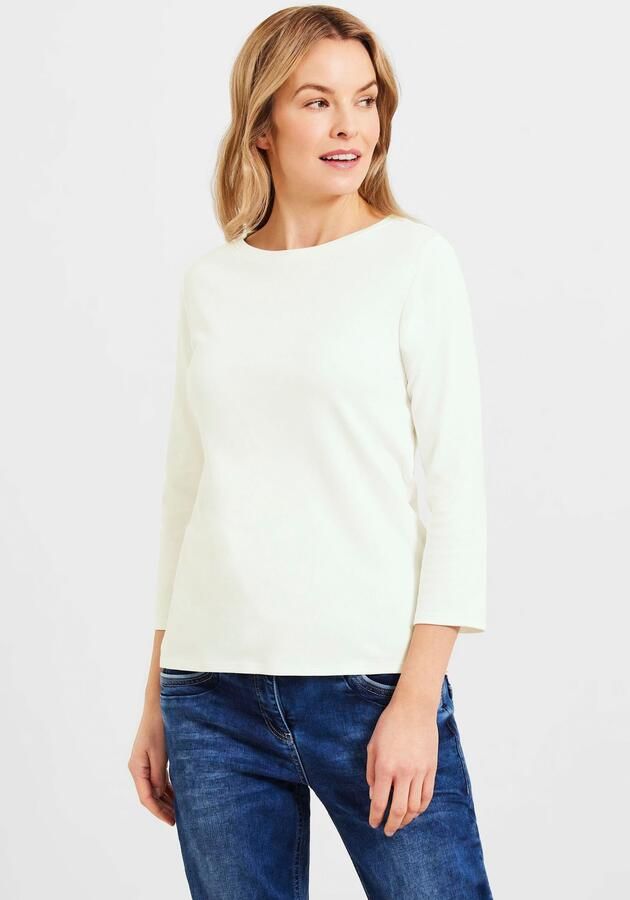 Cecil Shirt met 3 4-mouwen met hoge uitsnijding - Foto 5