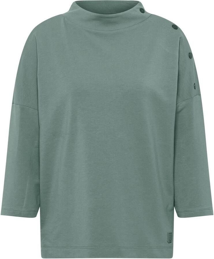 Cecil Shirt met 3 4 mouwen met knoopdetail