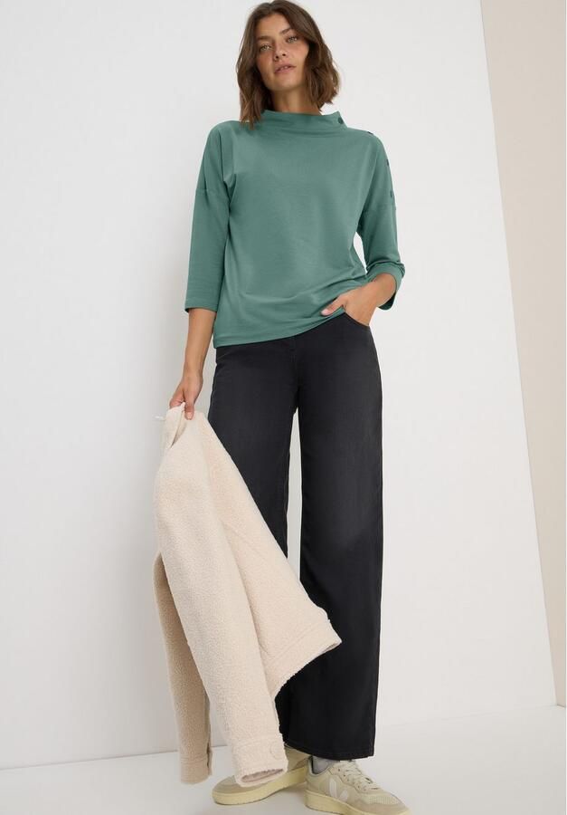 Cecil Shirt met 3 4 mouwen met knoopdetail - Foto 6