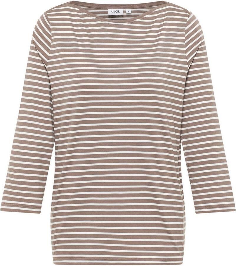 Cecil Shirt met 3 4 mouwen met streepmotief