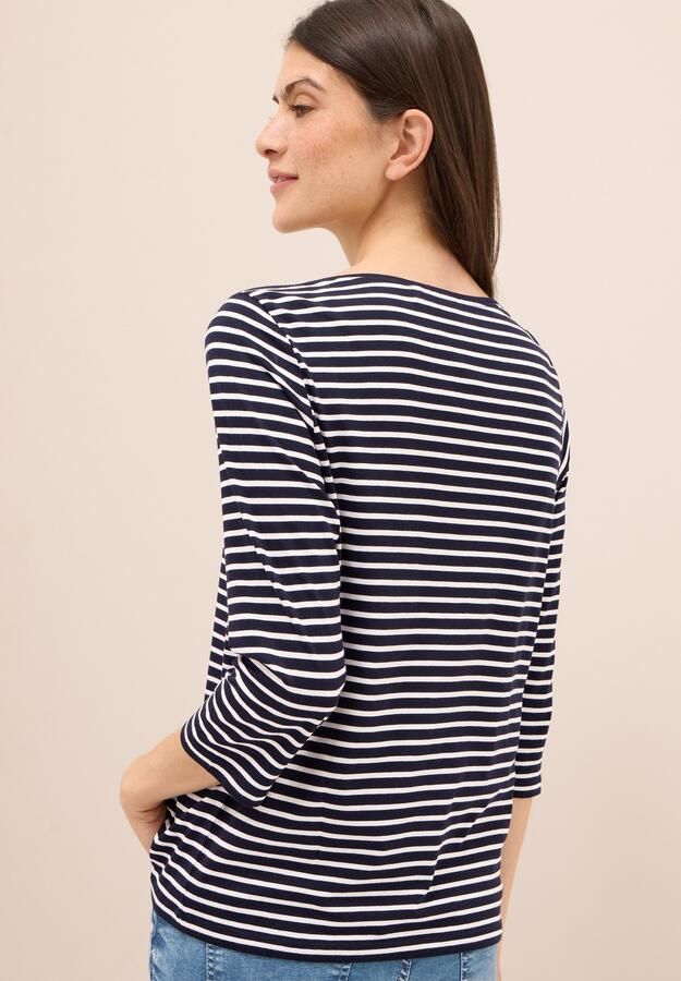 Cecil Shirt met 3 4 mouwen met streepmotief - Foto 6