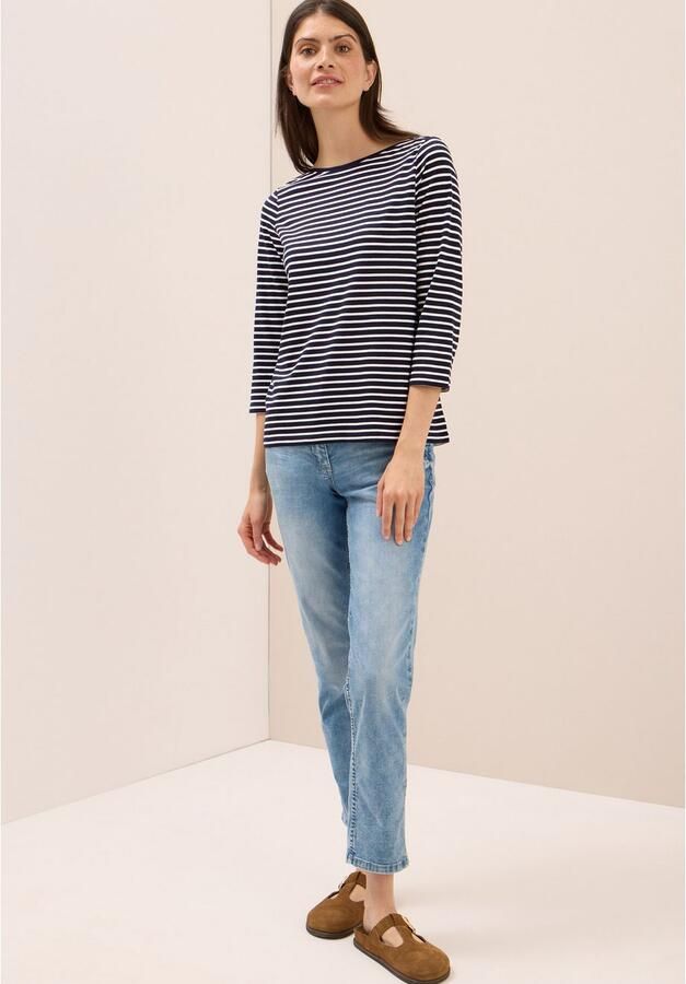 Cecil Shirt met 3 4 mouwen met streepmotief - Foto 5