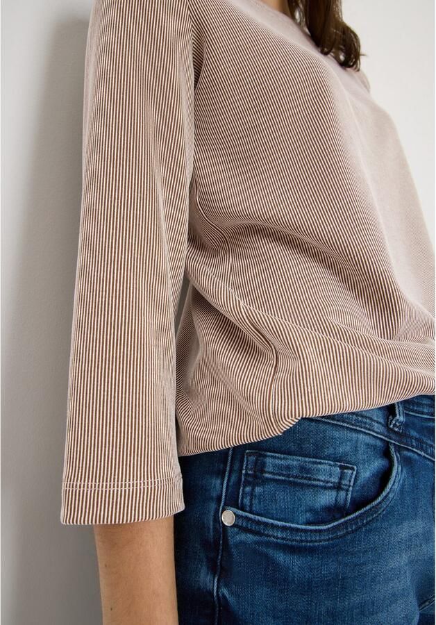 Cecil Shirt met 3 4 mouwen met streepmotief - Foto 3