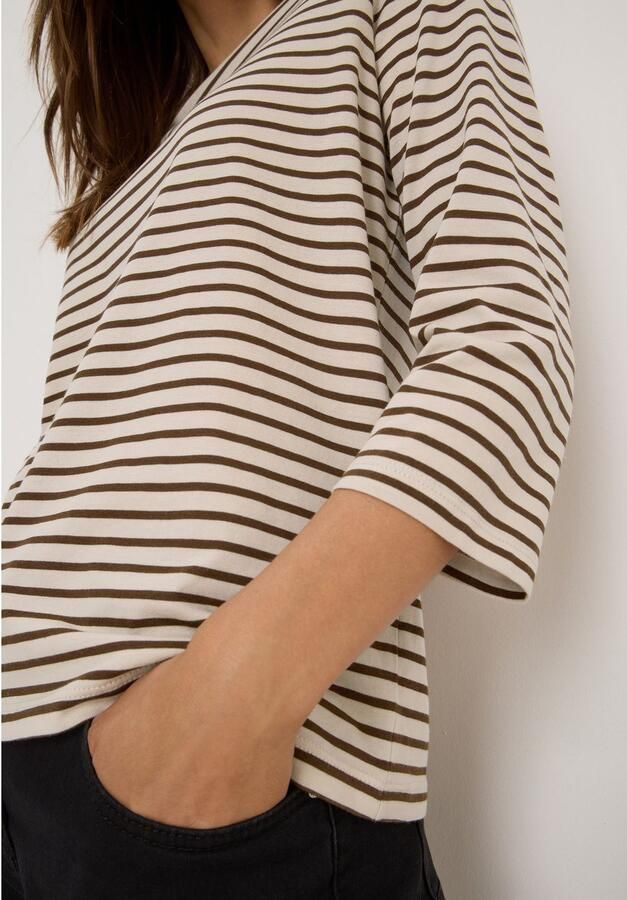 Cecil Shirt met 3 4 mouwen met streepmotief - Foto 4