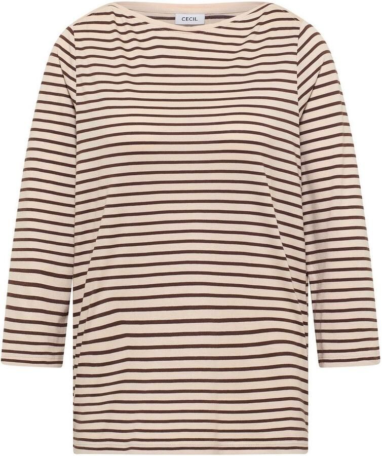 Cecil Shirt met 3 4 mouwen met streepmotief