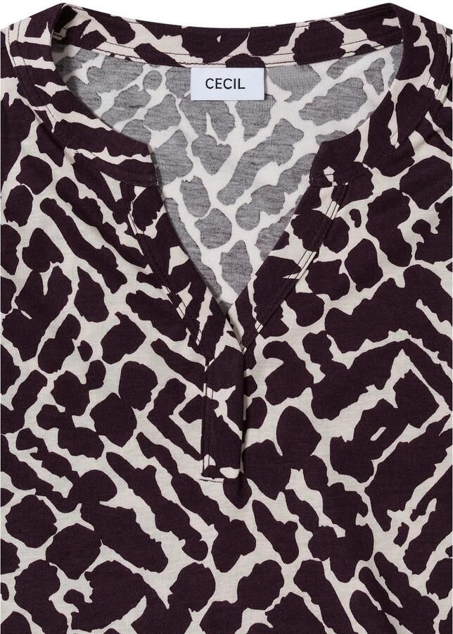 Cecil Shirt met lange mouwen in tuniek-look en met grafische patroon - Foto 2