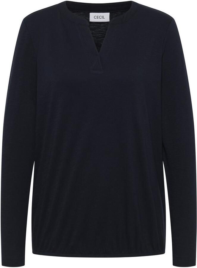 Cecil Shirt met lange mouwen in tuniek-look