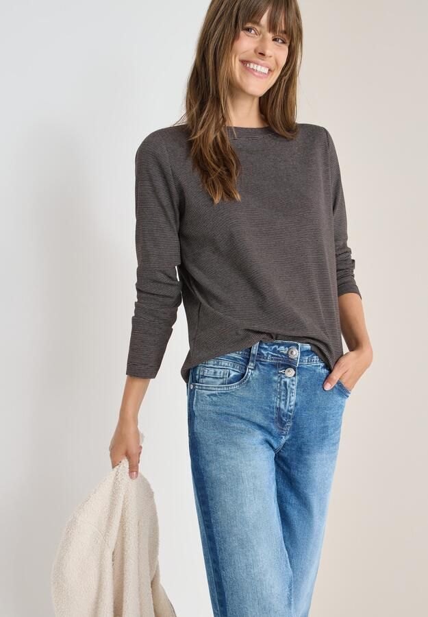 Cecil Shirt met lange mouwen met fijne strepen - Foto 7