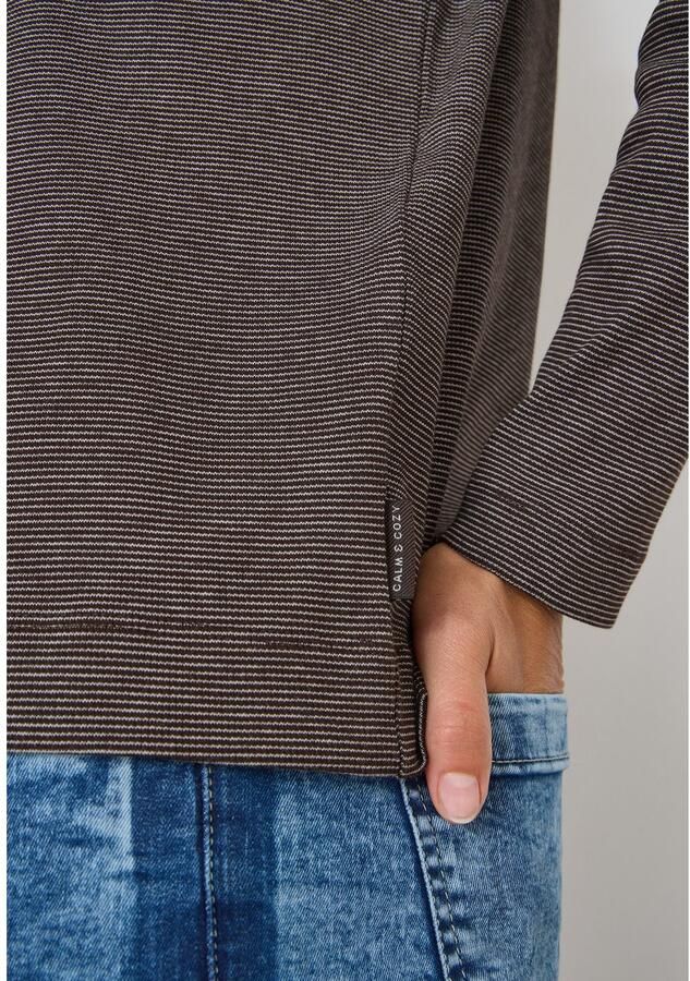 Cecil Shirt met lange mouwen met fijne strepen - Foto 2