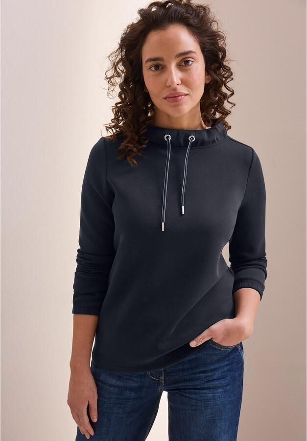 Cecil Shirt met lange mouwen met funnel-hals - Foto 3