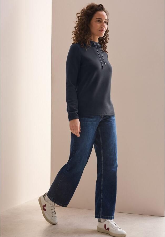 Cecil Shirt met lange mouwen met funnel-hals - Foto 4