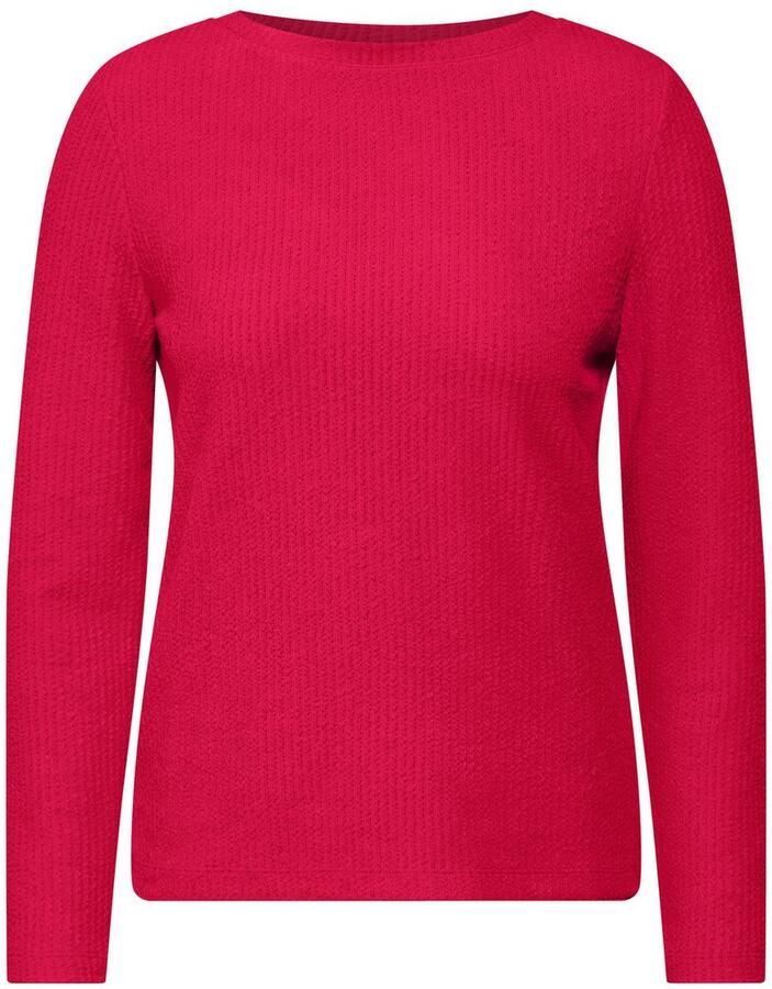 Cecil Shirt met lange mouwen met structuur