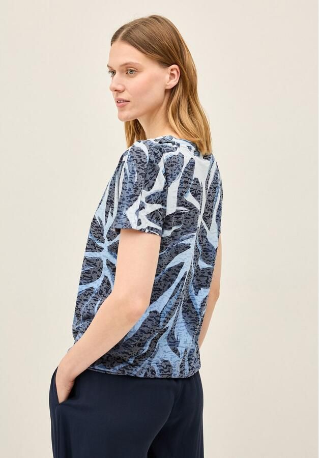 Cecil Shirt met print in burnout-look en met bloe patroon - Foto 3