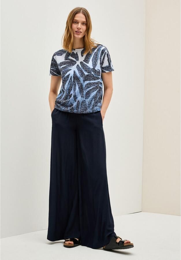 Cecil Shirt met print in burnout-look en met bloe patroon - Foto 5