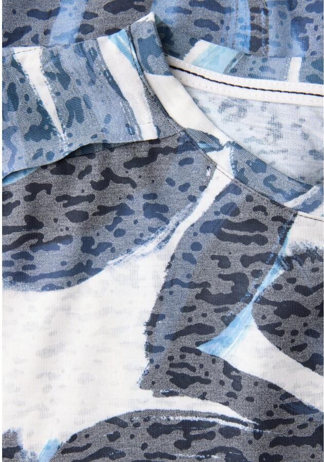 Cecil Shirt met print in burnout-look en met bloe patroon - Foto 2