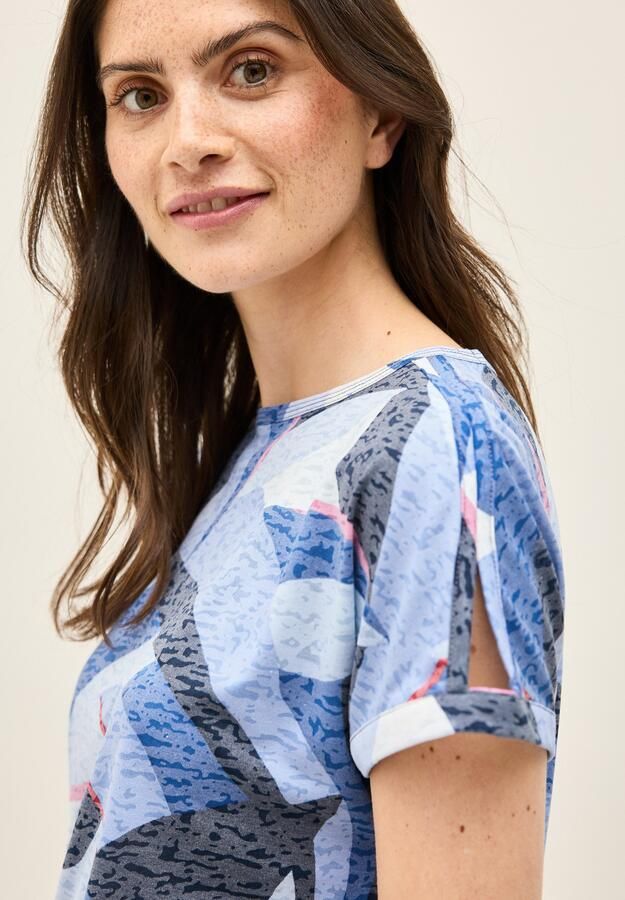 Cecil Shirt met print met etskant look - Foto 6