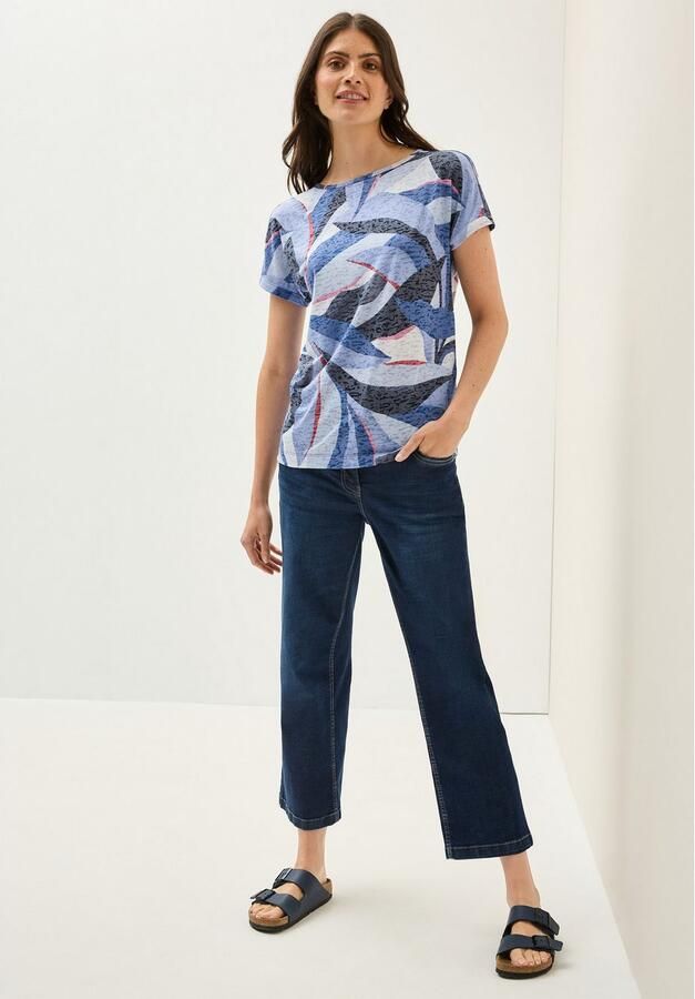 Cecil Shirt met print met etskant look - Foto 4