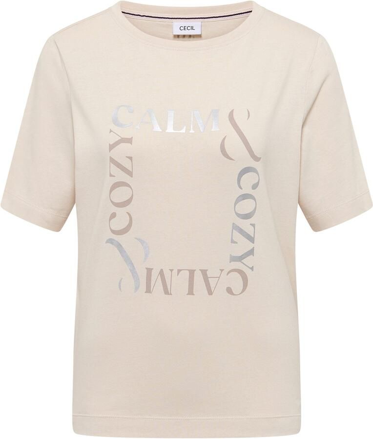 Cecil Shirt met ronde hals met frontprint korte mouw - Foto 2