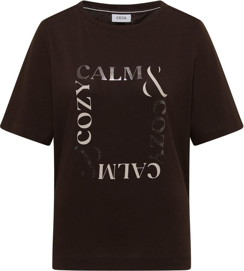 Cecil Shirt met ronde hals met frontprint korte mouw - Foto 2