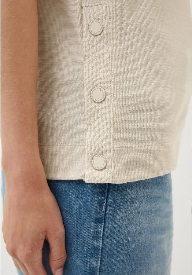 Cecil Shirt met ronde hals met zijdelingse knoopdetails - Foto 2