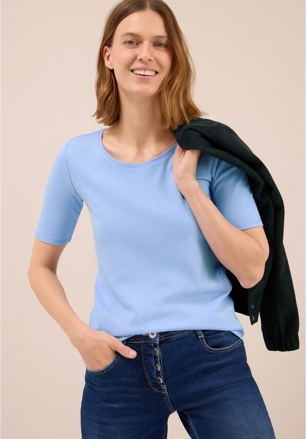 Cecil Shirt met ronde hals Stijl Lena met korte mouwen - Foto 3