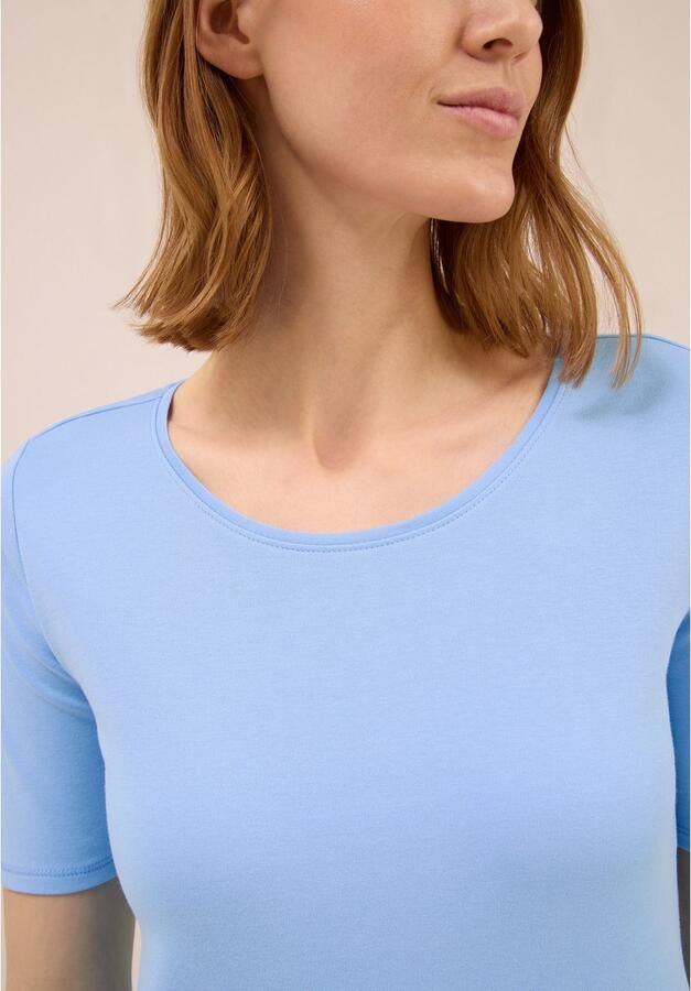 Cecil Shirt met ronde hals Stijl Lena met korte mouwen - Foto 4