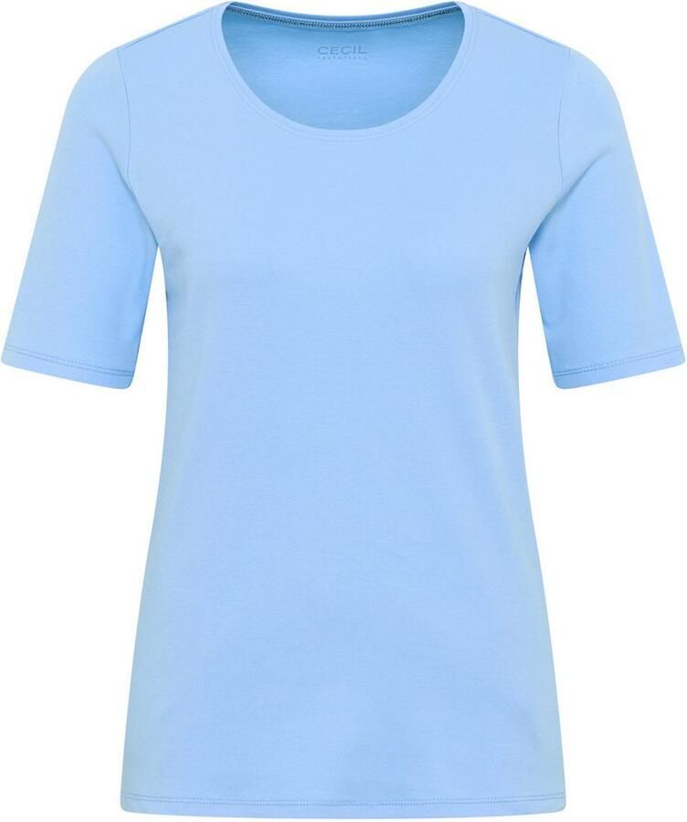 Cecil Shirt met ronde hals Stijl Lena met korte mouwen