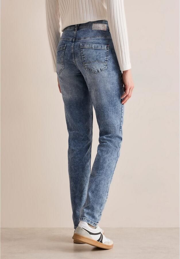 Cecil Slim fit jeans Stijl Scarlett in lichte moonwashed-look - Foto 3