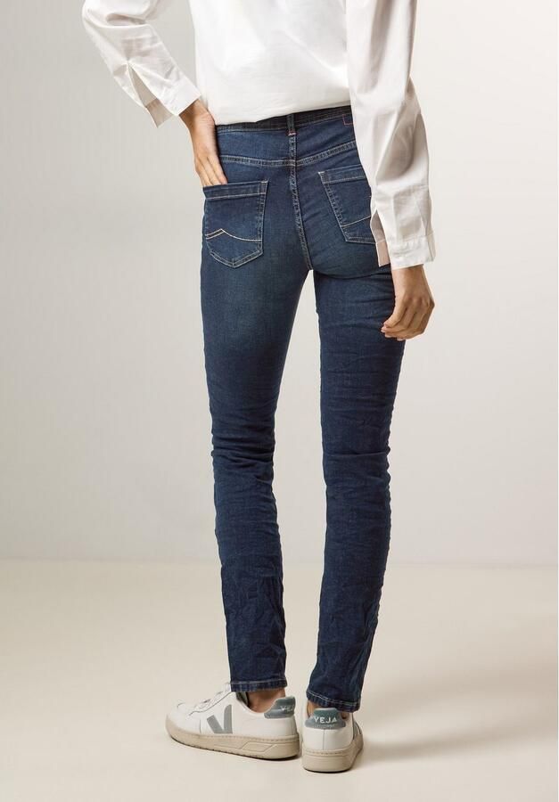 Cecil Slim fit jeans Stijl Vicky in blauwe wassing - Foto 2